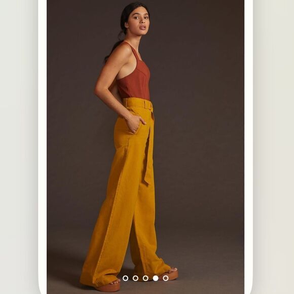 Anthropologie Essentiel Antwerp Wide-Leg Beach Pants NEW Size 10 - Picture 2 of 10